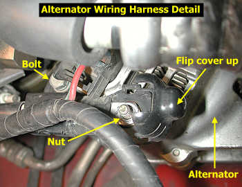 Alternator wiring harness