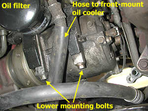 Compressor lower bolts