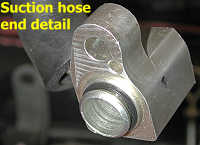 Detail of suction hose end