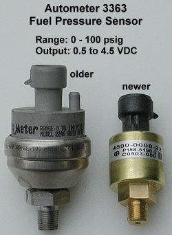 AutoMeter electric fuel pressure sensors - old and new