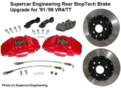 Supercar Engineering rear StopTech brake upgrade kit for 3000GT VR4 and Stealth TT