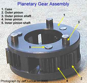 5-speed CD/VCU planetary assembly