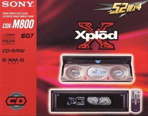 Sony CDX-M800 CD receiver automotive audio head unit