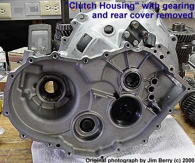 Clutch housing with gearing and rear cover removed