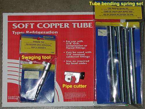 Copper tube bending tools