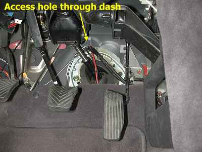 Dash panel access - inside
