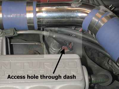 Dash panel access - engine bay driver's side
