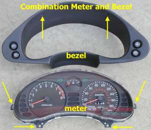Combination meter front