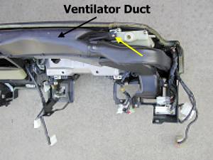 Ventilator duct - left side