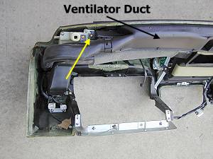 Ventilator duct - right side