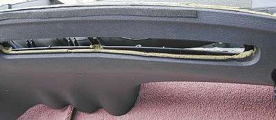 Separated dash cover - right side