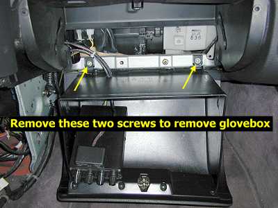 Glovebox - cover open
