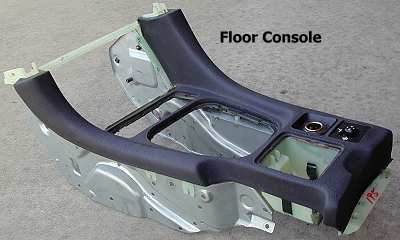 Floor console - off, left side