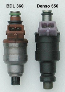 Fuel injectors - side