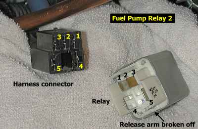 Fuel pump relay 2 terminals