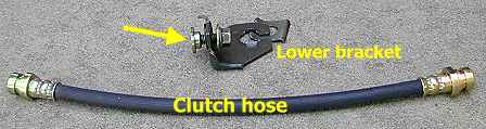 Clutch hose unmounted