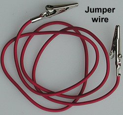 Jumper wire with clips