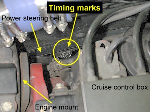 Ignition timing marks 1