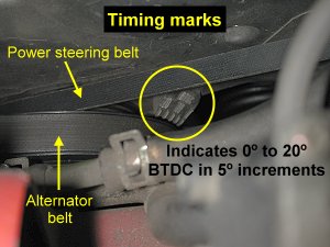 Ignition timing marks 2