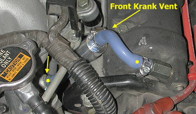 Front Krank Vent installed detail