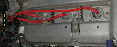 Back plug wires layout