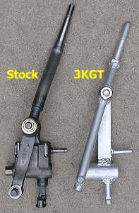 comparison - stock and 3KGT shift levers
