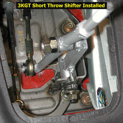 3KGT shift lever installed