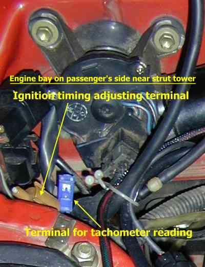 Ignition timing terminal location