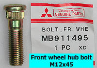 MB911495 front wheel hub bolt